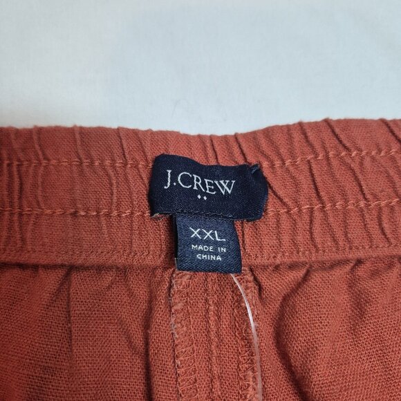 J.Crew Women's Shorts Size XXL Brown Linen Viscose Blend  (60) - Picture 4 of 10